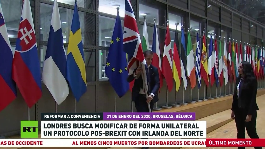Londres busca modificar de forma unilateral un protocolo post Brexit con Irlanda del Norte