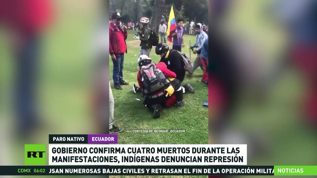 Ecuador confirma cuatro muertos durante las protestas