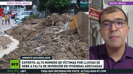 La cifra de muertes por lluvias en Brasil es la más alta en lo últimos 10 años, según estadísticas