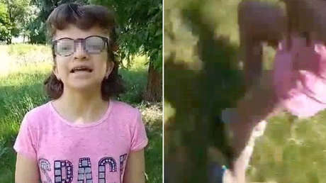 VIDEO: Una niña en Donetsk se encuentra bajo un bombardeo ucraniano mientras recita un verso