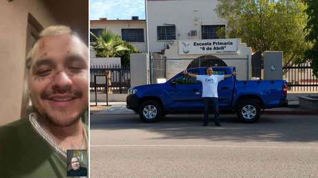 Christian Nodal sorprende a su maestro de primaria al regalarle una camioneta, cumpliendo su promesa dada hace muchos años