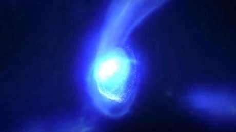 Detectan la rotación en una galaxia del universo primitivo (y es mucho más lenta que las galaxias actuales)