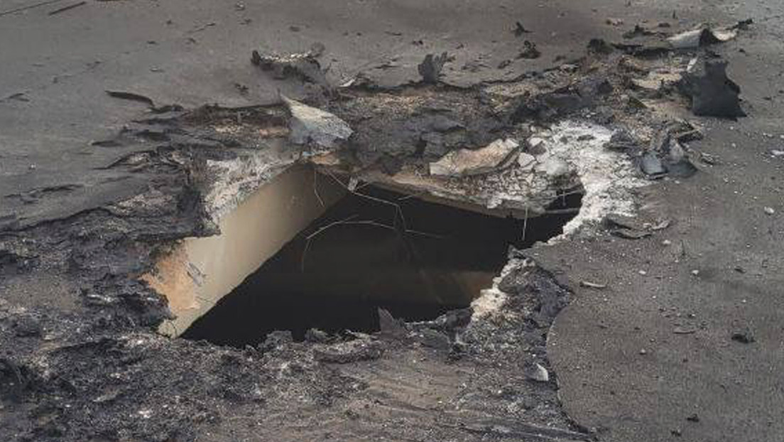 FOTOS: Un techo de la central nuclear de Zaporozhie es dañado por ataques ucranianos