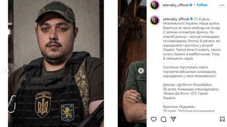 Zelenski publica fotos de soldados ucranianos con simbología nazi