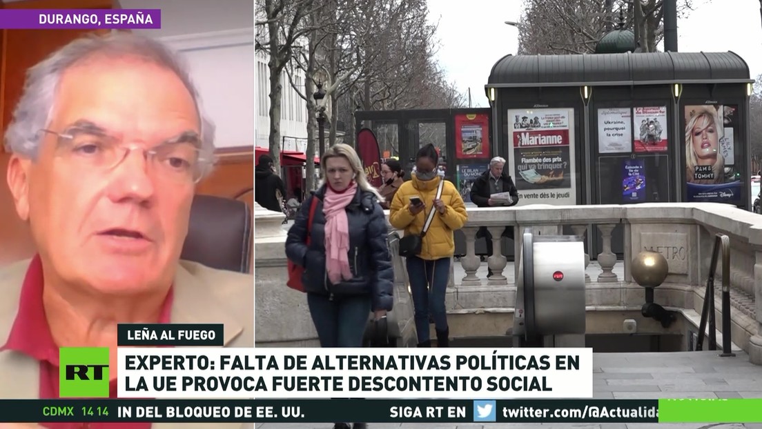 Experto: Falta de alternativas políticas en la UE provoca fuerte descontento social