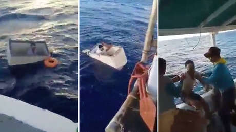 Un brasileño logra sobrevivir 11 días en el océano sin comida ni agua flotando en un congelador (VIDEO)