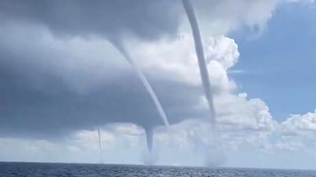 VIDEO: Cuatro trombas marinas aparecen frente a las costas de España