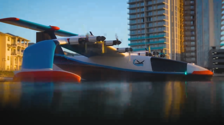 VIDEO: Realizan el primer vuelo de un hidroplaneador totalmente eléctrico