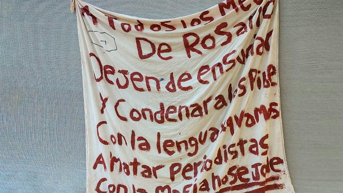 "Vamos a matar periodistas": la 'mafia' de la ciudad argentina de Rosario cuelga una amenaza en la puerta de un canal de TV