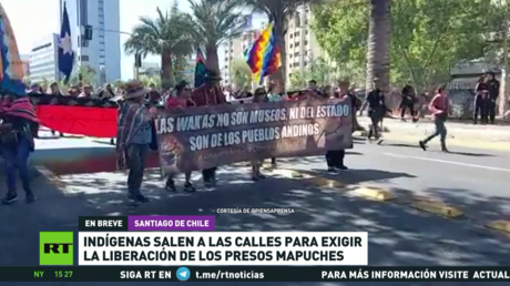 Chile: Indígenas salen a las calles para exigir la liberación de los presos mapuches
