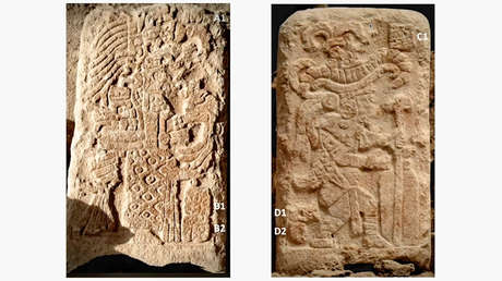 Descubren en México una inédita estela maya de una deidad femenina en una zona donde se construye el Tren Maya