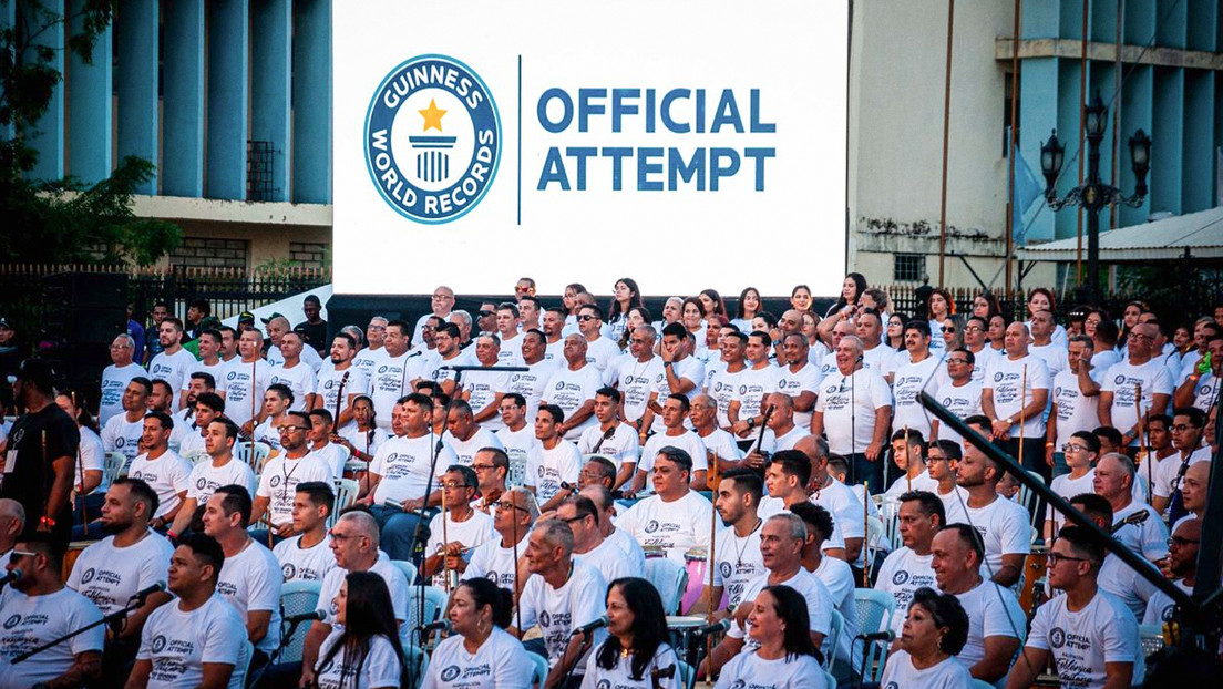La banda de música folclórica más grande del mundo: el nuevo récord Guinness de Venezuela (VIDEOS, FOTOS)