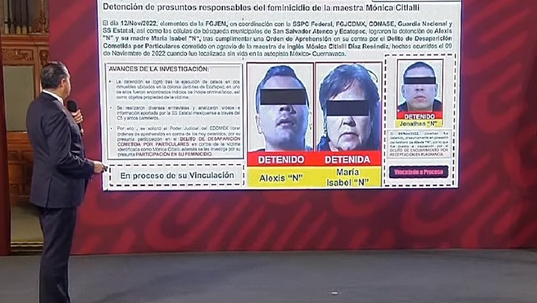 Suman tres detenciones en México por el feminicidio de la maestra Mónica Citlalli