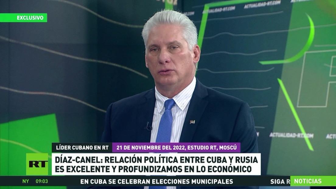 Díaz-Canel a RT: La relación política entre Cuba y Rusia es excelente y profundizamos en lo económico