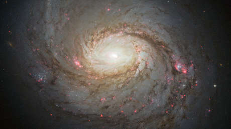 Detectan un "tesoro" de partículas fantasma saliendo del centro de una galaxia