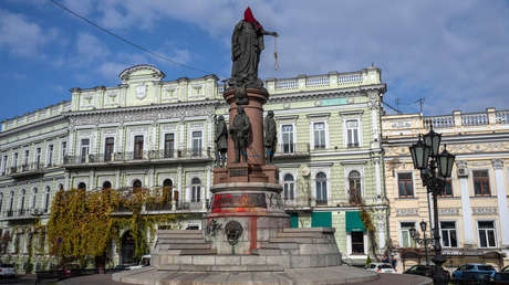 La ciudad ucraniana de Odesa desmontará el monumento de su fundadora, la emperatriz rusa Catalina II