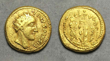 Monedas romanas falsas resultan ser reales y el personaje en ellas un emperador olvidado