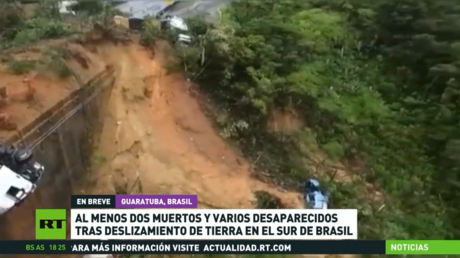Al menos dos muertos y decenas de desaparecidos deja un deslizamiento de tierra en Brasil