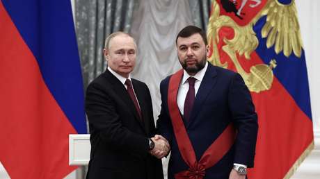 Pushilin pide a Putin más sistemas de defensa aérea para defender el Donbass