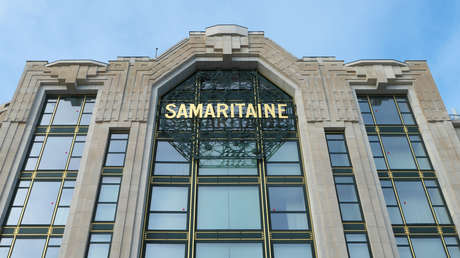 Cientos de empleados se toman una tienda de lujo en París para exigir aumentos salariales (VIDEOS)