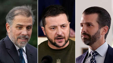 Twitter elimina un mensaje de Donald Trump Jr. con un montaje de Zelenski junto a Hunter Biden desnudo