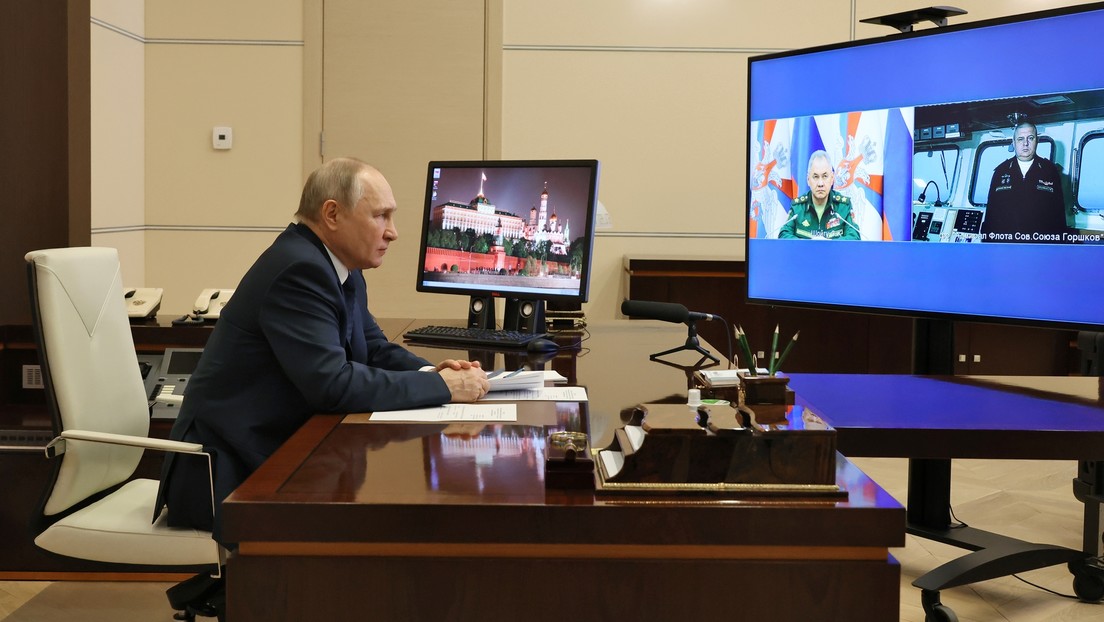 Putin da inicio a la puesta en servicio de la fragata Admiral Gorshkov, equipada con misiles hipersónicos Tsirkón