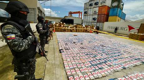 Ecuador fabrica concreto con cocaína en medio de decomisos históricos de droga