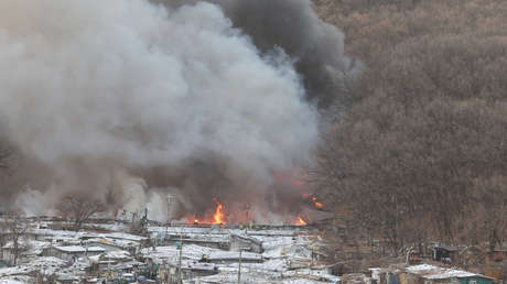 Gran incendio en Seúl destruye 60 casas y provoca la evacuación de al menos 500 personas (VIDEOS, FOTOS)