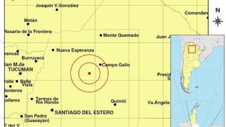 Se registra un sismo de magnitud 6,5 en el norte de Argentina