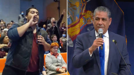 "Estoy harto de que envíen todo el dinero de mis impuestos a Ucrania": Manifestantes interrumpen a un senador en EE.UU. (VIDEO)