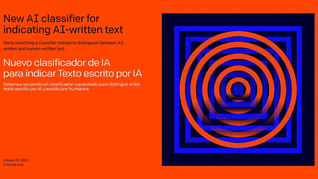 Creador de ChatGPT lanza una herramienta "imperfecta" para detectar textos generados por IA