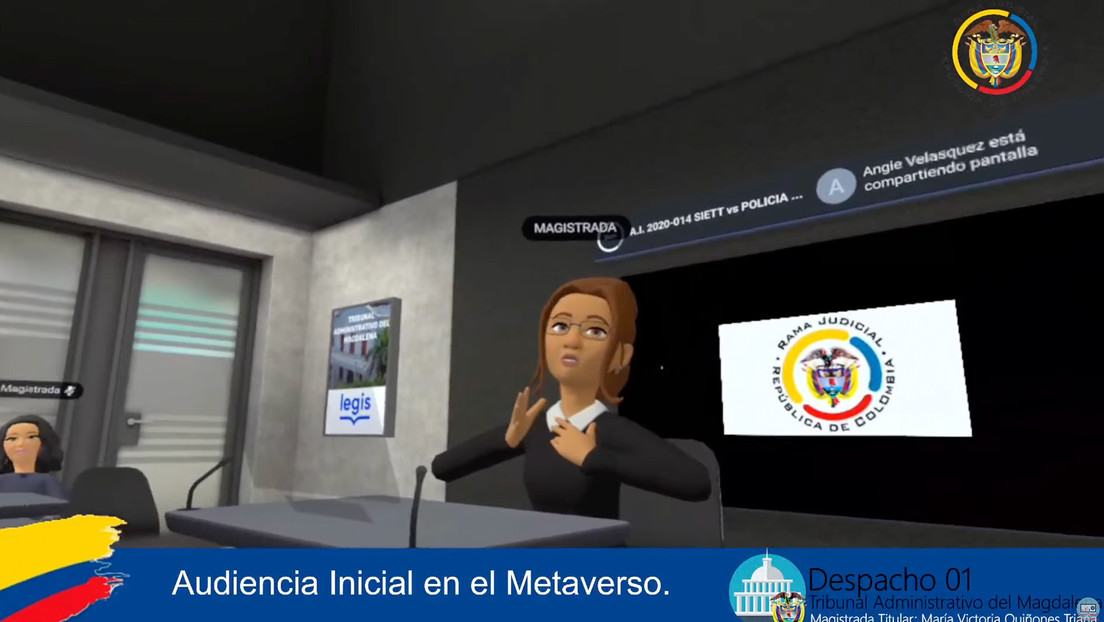 Un tribunal colombiano realiza su primera audiencia en el metaverso