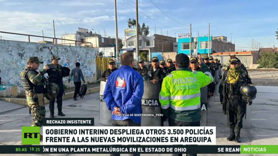 Gobierno de Perú despliega otros 3.500 policías frente a las nuevas protestas