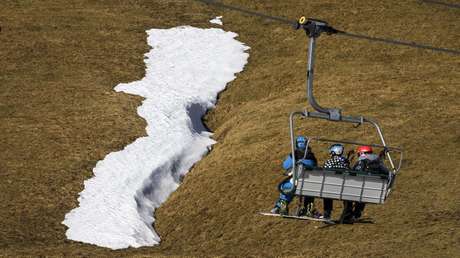 Los cactus reemplazan la nieve en las montañas suizas