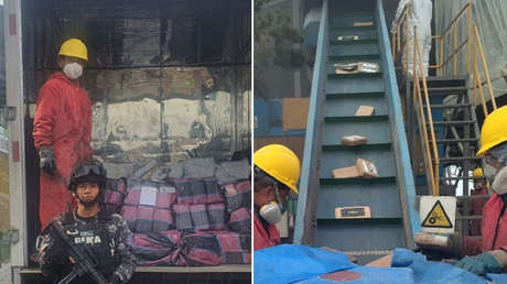 ¿Concreto a base de cocaína? El curioso método de Ecuador para destruir la droga