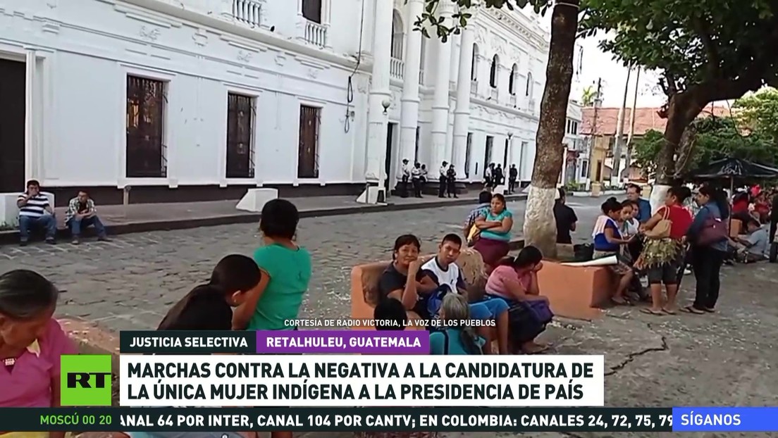 Marchas contra el rechazo de la candidatura de la única mujer indígena a la presidencia de Guatemala