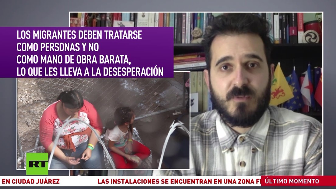 Experto: Los migrantes caen en la desesperación al ser tratados como mano de obra y no como personas