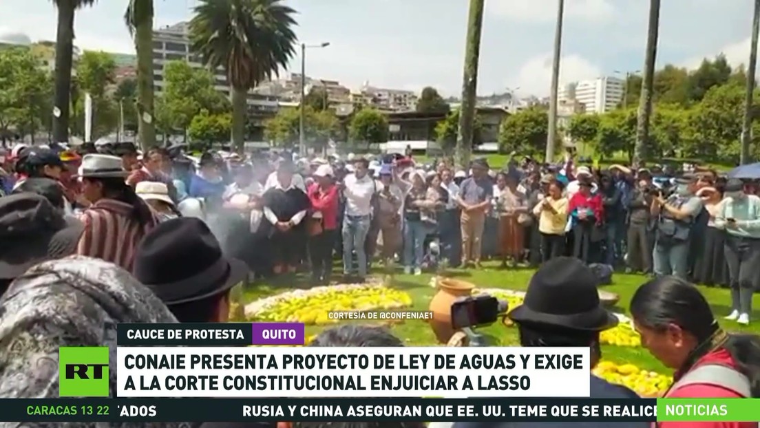 Comunidades indígenas de Ecuador presentan proyecto de Ley de Aguas