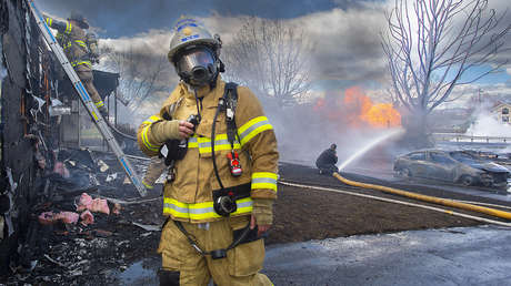 EE.UU.: Un camión cisterna explota y arde en llamas en Maryland (VIDEO)