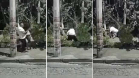 VIDEO: El momento en que un hombre agrede e intenta secuestrar a una mujer en el Estado de México