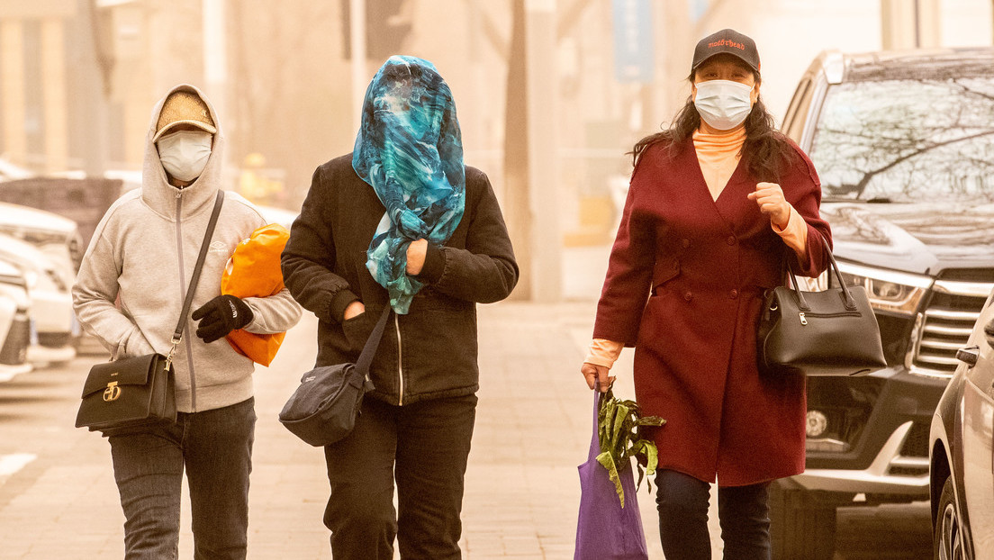 Una ola de tormentas de arena afecta a más de 400 millones de personas en China