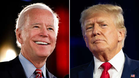 'Amor sin fronteras': Dibujan un beso entre Trump y Biden en el muro entre EE.UU. y México (FOTOS)