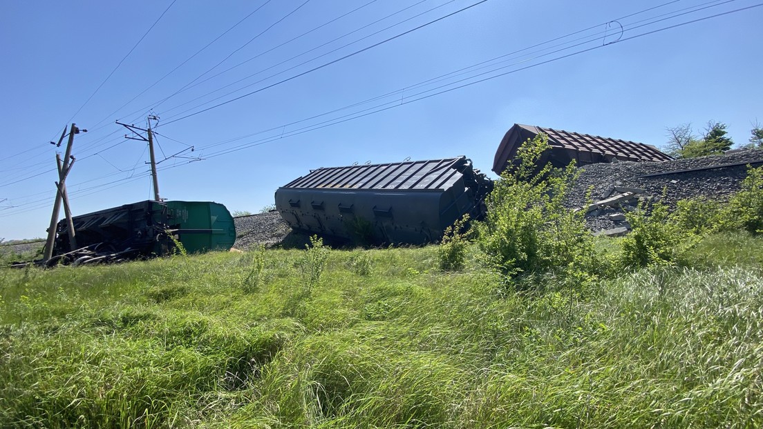 Descarrila un tren cargado con grano en Crimea