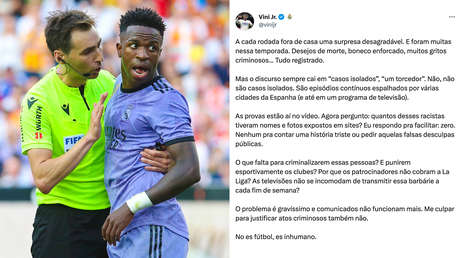 Continúa el escándalo: Vinícius Jr. cuelga un video con pruebas de los insultos recibidos en España