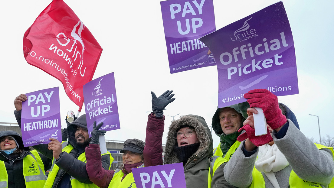 Personal de seguridad del aeropuerto Heathrow de Londres anuncia 31 días de huelga en pleno verano