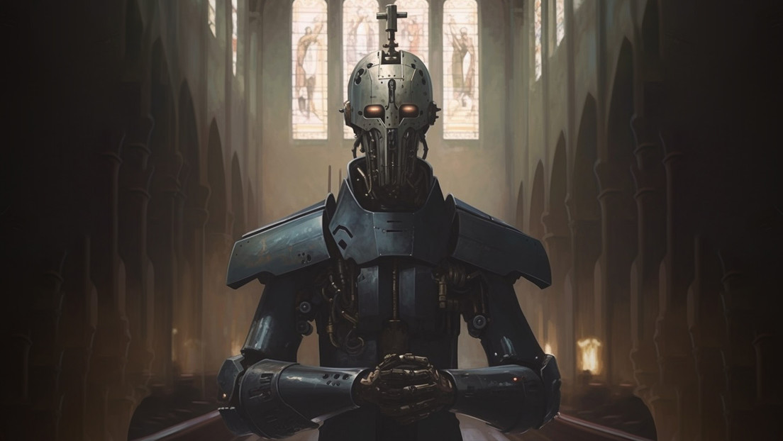 Un avatar creado por la IA de ChatGPT brinda una misa y pide a los feligreses que no teman a la muerte