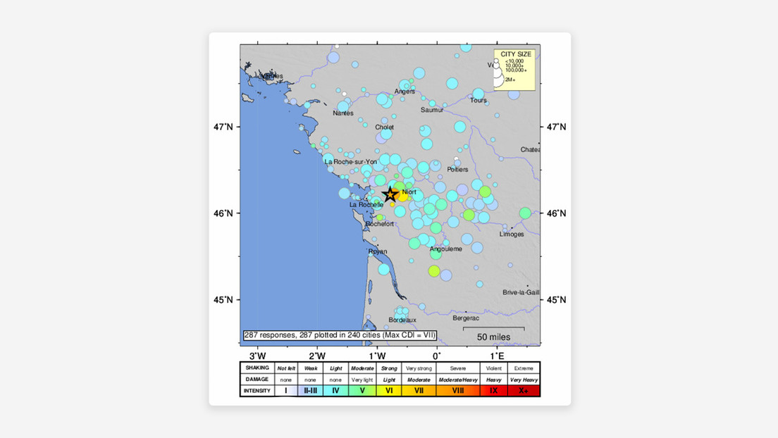 Varios terremotos sacuden el oeste de Francia
