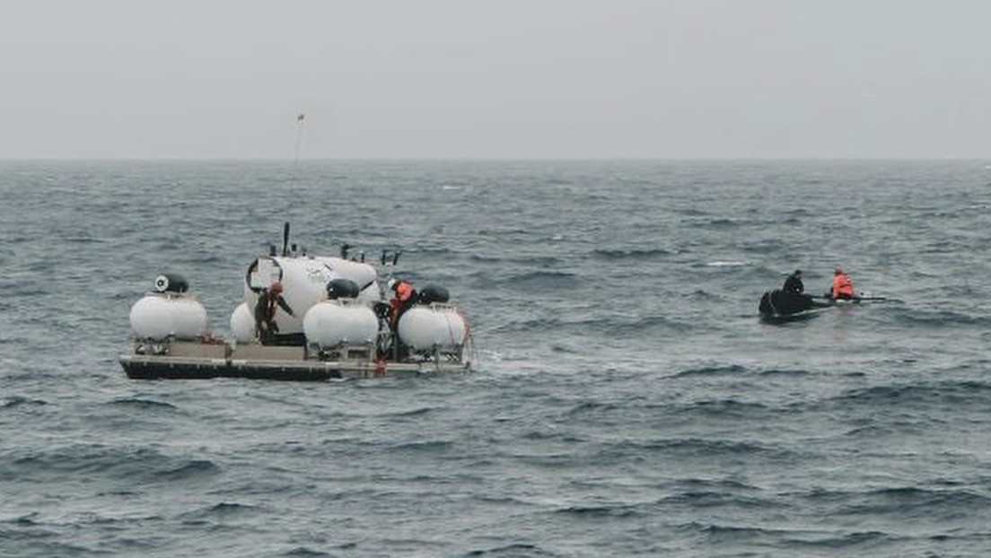 Un video muestra al sumergible desaparecido iniciar su viaje a los restos del Titanic