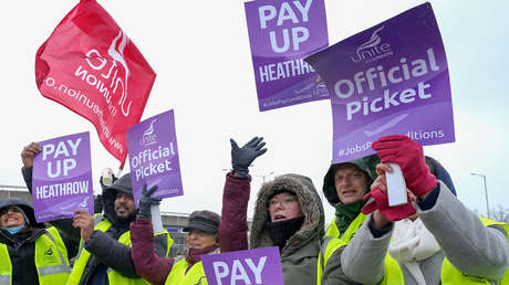 Personal de seguridad del aeropuerto Heathrow de Londres anuncia 31 días de huelga en pleno verano