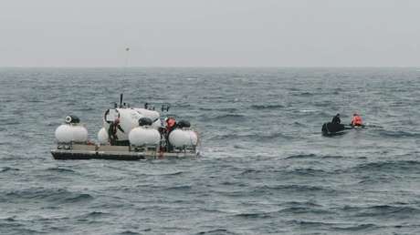 Un video muestra al sumergible desaparecido iniciar su viaje a los restos del Titanic